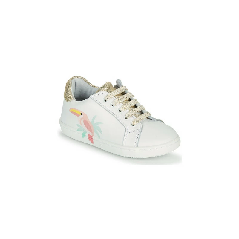 Baskets Basses Blanches Edonia Fermeture éclair Latérale 1 Baskets Basses Blanches Edonia Fermeture éclair Latérale