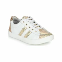 Baskets Basses Or Blanc Maplue