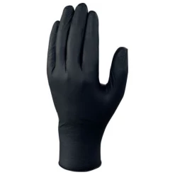 Boite 100 Gants Nitrile Non Poudré Noir