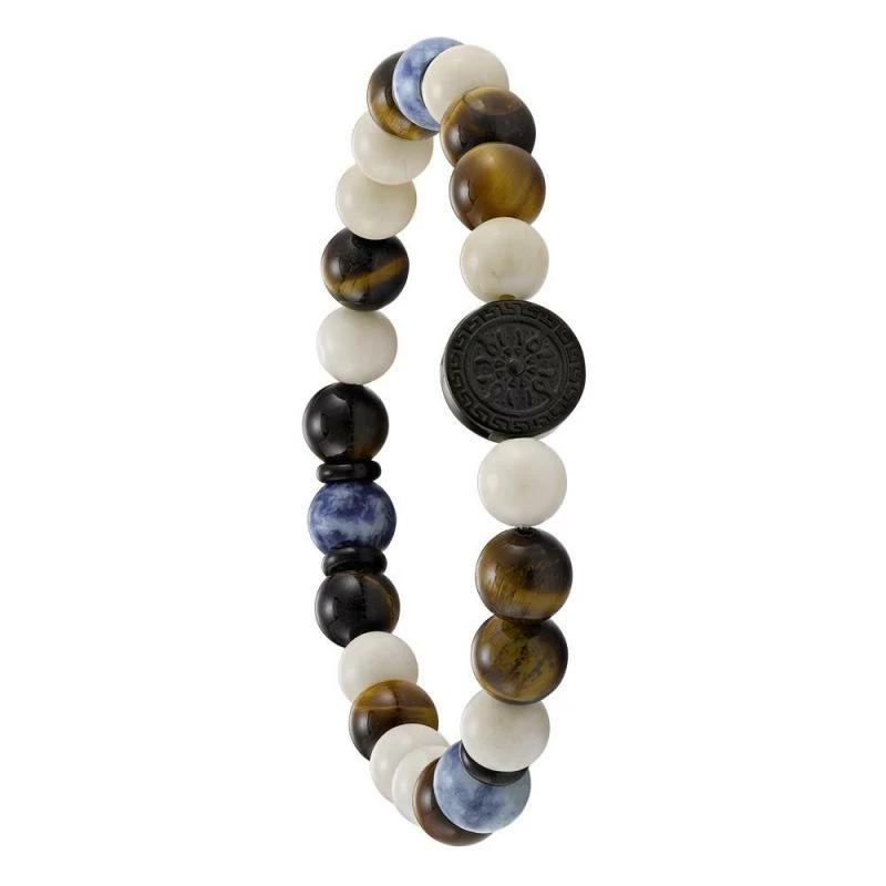 Bracelet Homme Japse Blanc Et Œil De Tigre JOURDAN 1 Bracelet Homme Japse Blanc Et Œil De Tigre JOURDAN