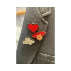 Broche Coeur Rouge Macon&Lesquoy 7 Broche Coeur Rouge Macon&Lesquoy -Épicerie Soldes Boutique broche coeur rouge 3