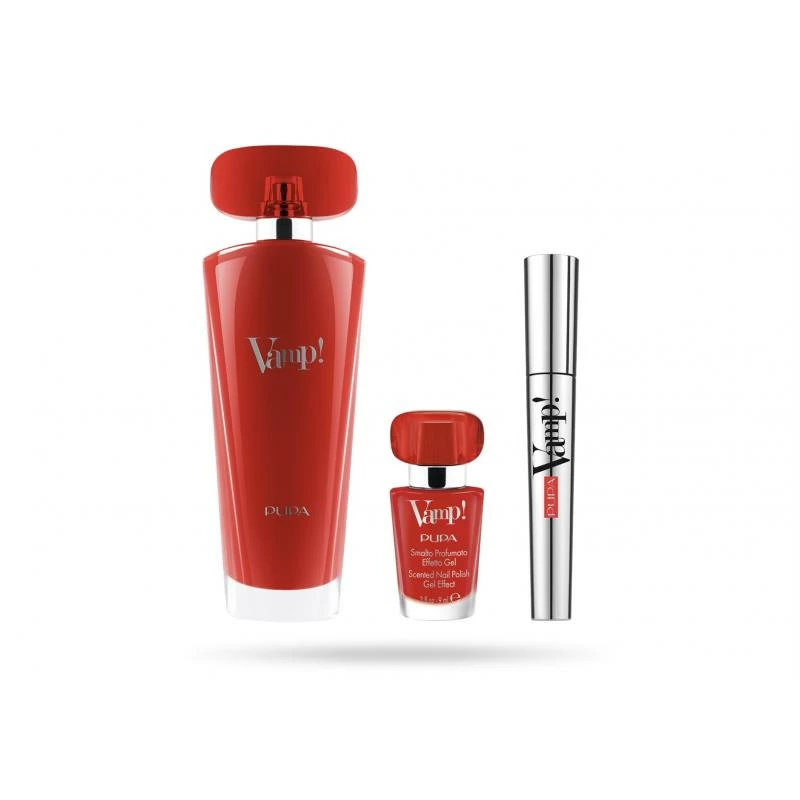 Coffret VAMP! Eau De Parfum 100ml Red + Mascara Et Vernis à Ongles PUPA 1 Coffret VAMP! Eau De Parfum 100ml Red + Mascara Et Vernis à Ongles PUPA