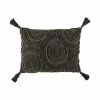 Coussin Rectangulaire Cercle Gris Foncé