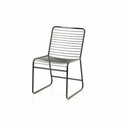 Fauteuil Filaire En Métal Noir