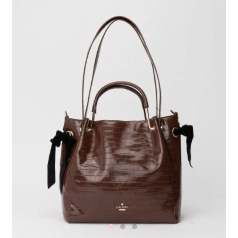 Grand Cabas Erasmus Marron Effet Croco 1 Grand Cabas Erasmus Marron Effet Croco