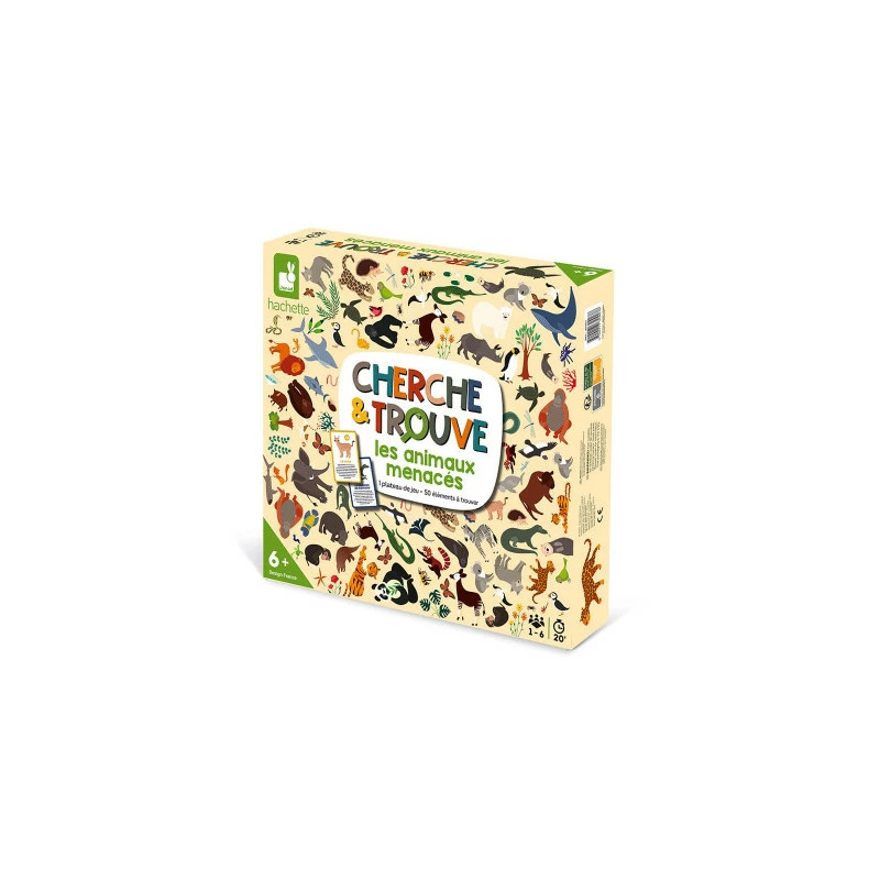 Janod Jeu Cherche Et Trouve Animaux Menacés 2 Janod Jeu Cherche Et Trouve Animaux Menacés – Image 2