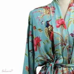 Kimono Paradise Bleu -Épicerie Soldes Boutique kimono bleu 2