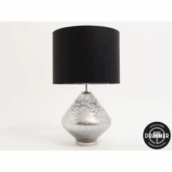 Lampe Allure En Verre Argenté