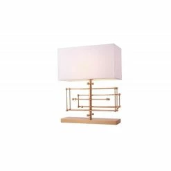 Lampe Lignes Pistons Or