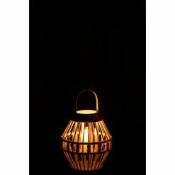 Lanterne Perle En Bambou Blanc -Épicerie Soldes Boutique lanterne perle en bambou blanc 2