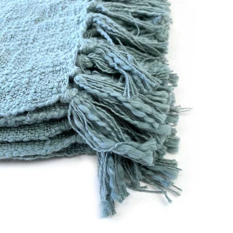 Plaid Bleu Shelia 2 Plaid Bleu Shelia – Image 2