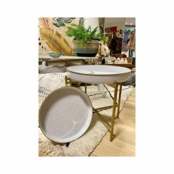 Plateau Berbère Fer émaillé -Épicerie Soldes Boutique plateau berbere fer emaille 3