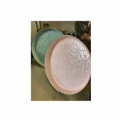 Plateau Berbère Fer émaillé -Épicerie Soldes Boutique plateau berbere fer emaille 4