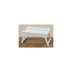 Plateau En Bois Blanc "Petit-déj Au Lit"