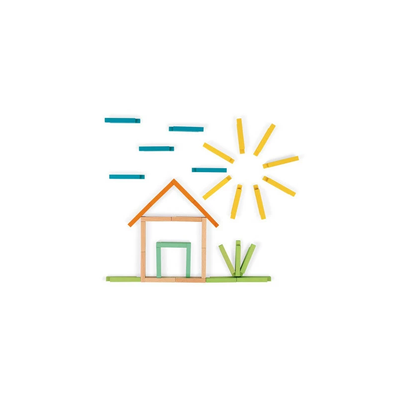 Set De Construction 60 Pièces Janod 5 Set De Construction 60 Pièces Janod – Image 5