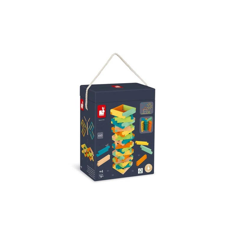 Set De Construction 60 Pièces Janod 1 Set De Construction 60 Pièces Janod